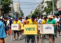 votação para novas ruas com telões