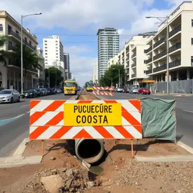 obras na rede de esgoto