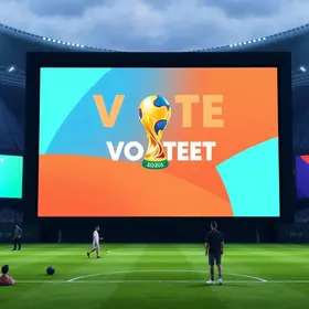 votação telões ruas Copa