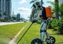 robôs na limpeza das avenidas